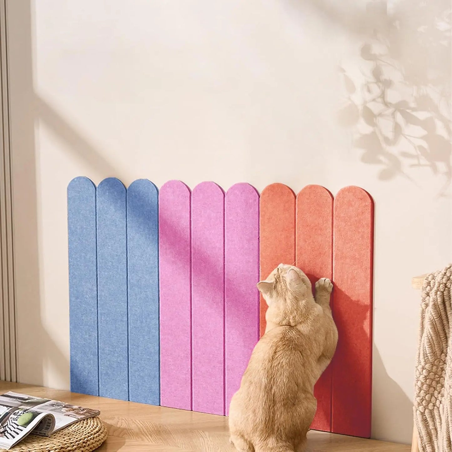 Anti Cat Scratch Sofa Wall Cat Scratch Mat DIY Cat Scratching Post Furniture Protection Self-Adhesive Cats Scratch Board Cat Toy