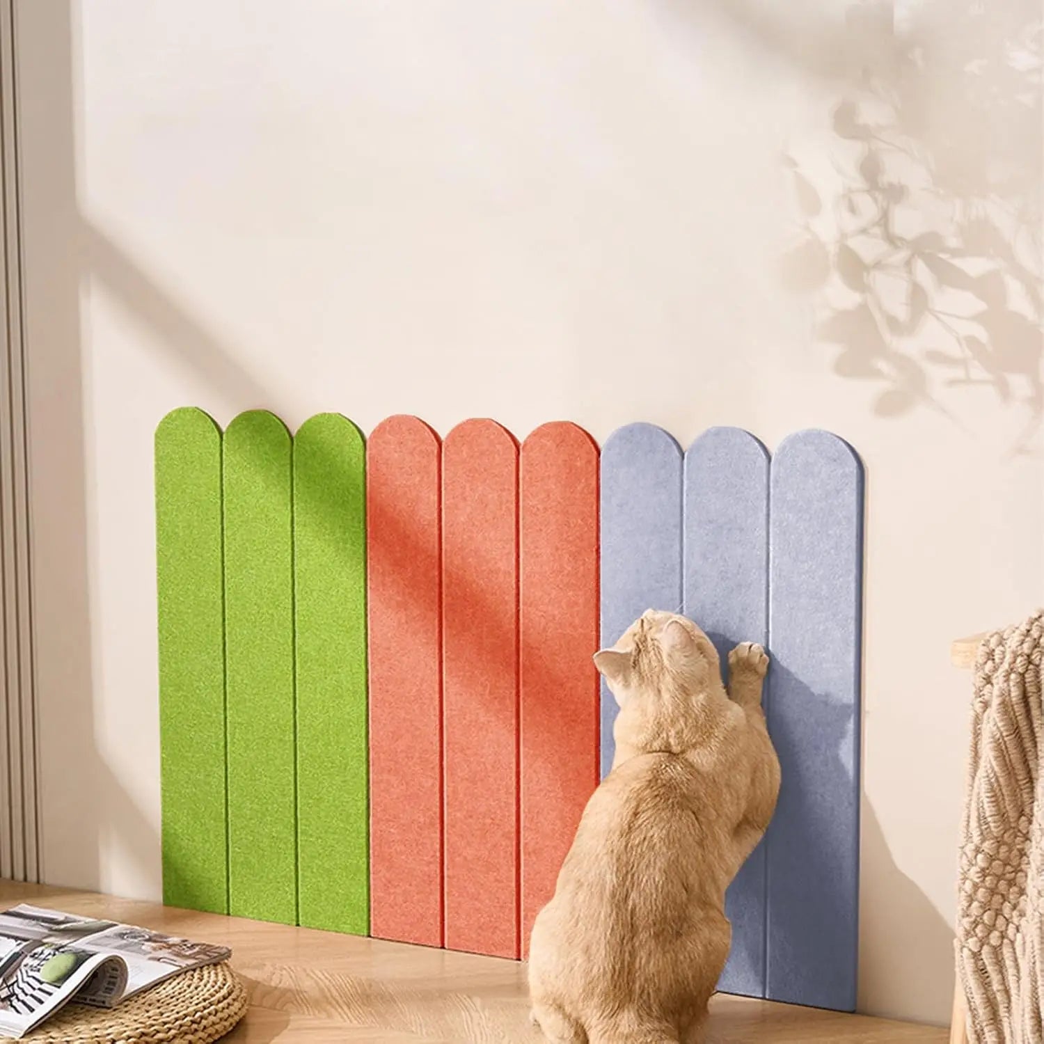 Anti Cat Scratch Sofa Wall Cat Scratch Mat DIY Cat Scratching Post Furniture Protection Self-Adhesive Cats Scratch Board Cat Toy
