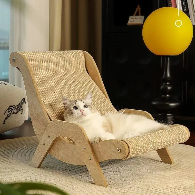2 Size Sisal Durable Cat Scratching Post Cat Lounge Chair Extra-Large Cat Paw Board Cat Den Pet Supplies Cat Accessories