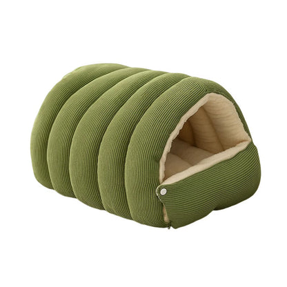 Winter Plush Cat Bed Warm Pet House Thickening Warmth Comfort Soft Kittens Sleeping Beds Cat Cave for Pet Warmth