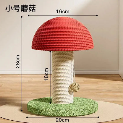 Mushroom Carrot Cat Scratch Pillar Cat Scratch Board Small Sword Hemp Rope Wear Resistant and Scratchy Cat Toy