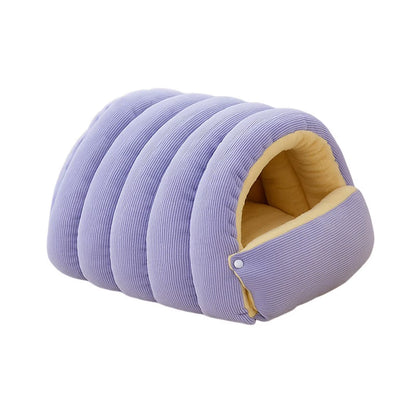 Winter Plush Cat Bed Warm Pet House Thickening Warmth Comfort Soft Kittens Sleeping Beds Cat Cave for Pet Warmth