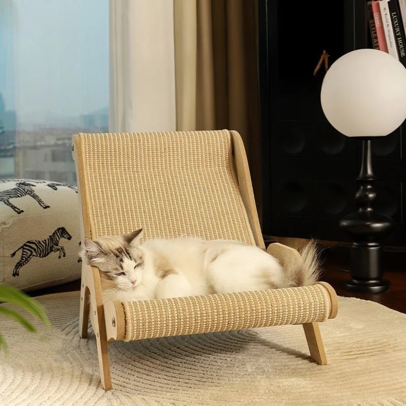 2 Size Sisal Durable Cat Scratching Post Cat Lounge Chair Extra-Large Cat Paw Board Cat Den Pet Supplies Cat Accessories