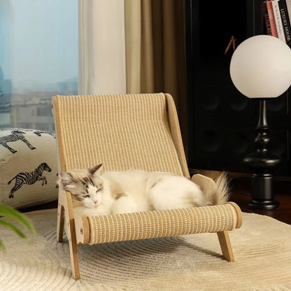 2 Size Sisal Durable Cat Scratching Post Cat Lounge Chair Extra-Large Cat Paw Board Cat Den Pet Supplies Cat Accessories