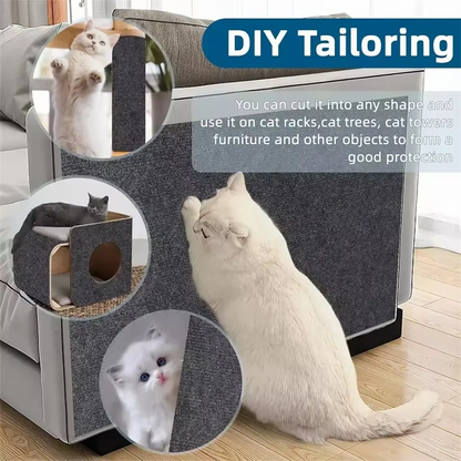 Self-Adhesive Carpet Cats Scratch Board Wall anti Cat Scratch Sofa DIY Cat Scratching Post Sofa Protector Paws Sharpen Trimmable