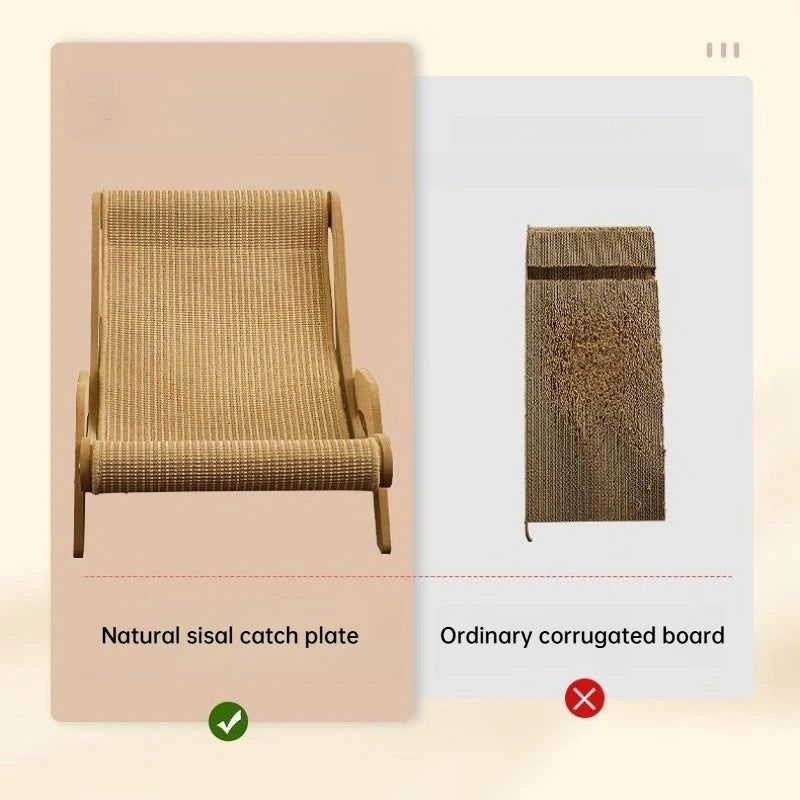 2 Size Sisal Durable Cat Scratching Post Cat Lounge Chair Extra-Large Cat Paw Board Cat Den Pet Supplies Cat Accessories