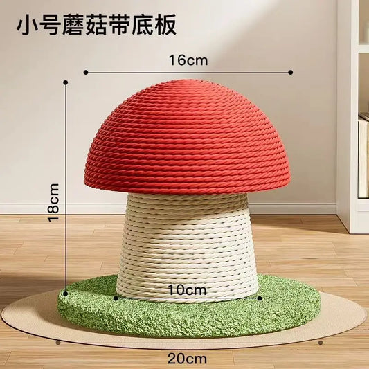 Mushroom Carrot Cat Scratch Pillar Cat Scratch Board Small Sword Hemp Rope Wear Resistant and Scratchy Cat Toy