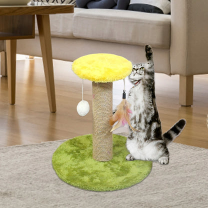 Cat Scratching Post Sisal Scratcher Board Funny Interactive Toy Climbing Kitten Cat Post for Small Cats Kittens Supplies