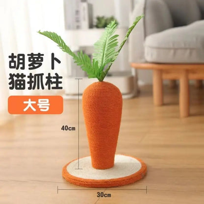 Mushroom Carrot Cat Scratch Pillar Cat Scratch Board Small Sword Hemp Rope Wear Resistant and Scratchy Cat Toy