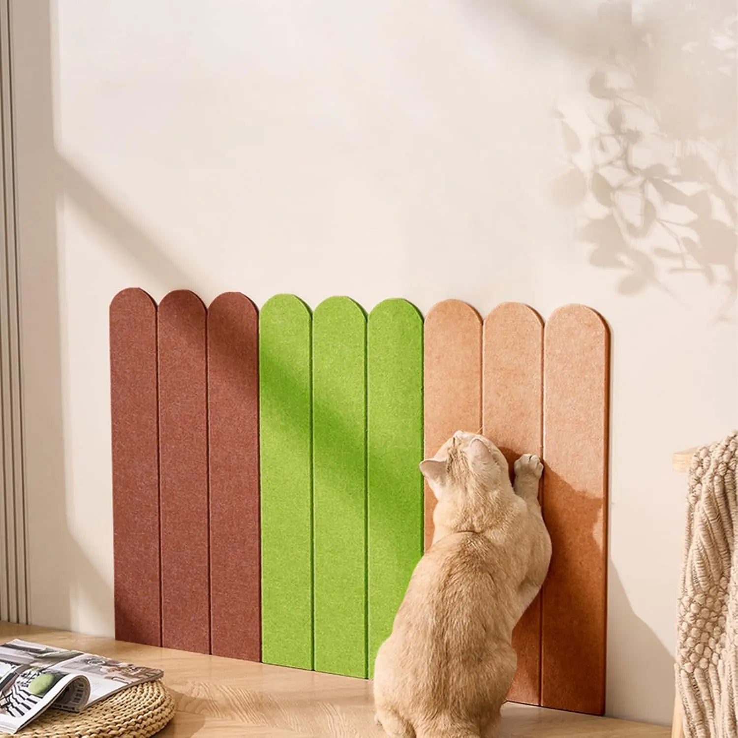 Anti Cat Scratch Sofa Wall Cat Scratch Mat DIY Cat Scratching Post Furniture Protection Self-Adhesive Cats Scratch Board Cat Toy